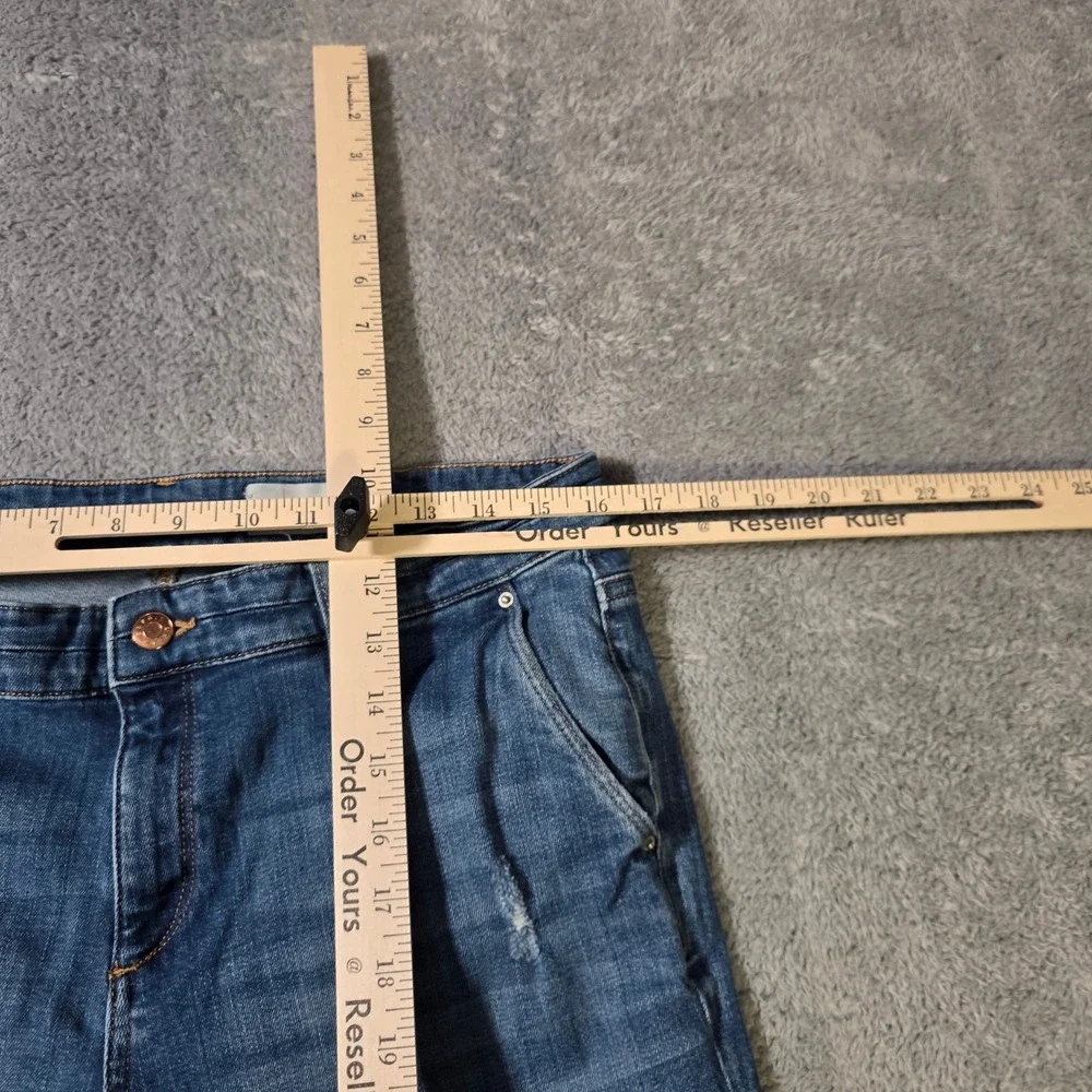 Esprit‎ Mens W31 Relaxed Fit Jeans Blue Distressed Medium Wash Straight Leg